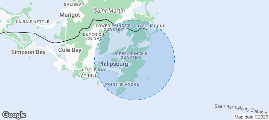 Upper Prince's Quarter Airbnb map